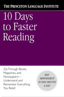 Book cover 10 Days to Faster Reading