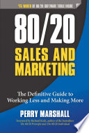 Book cover 80/20 Sales and Marketing