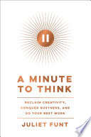 Book cover A Minute to Think