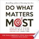 Book cover Do What Matters Most