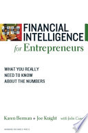 Book cover Financial Intelligence for Entrepreneurs