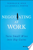 Book cover Negotiating at Work