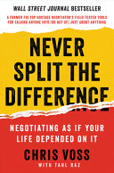 Portada del libro Never split the difference