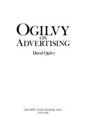 Book cover Ogilvy on Advertising