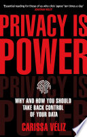 Book cover Privacy is Power