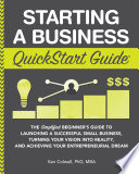 Book cover Starting a Business QuickStart Guide