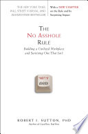 Book cover The No Asshole Rule