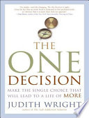 Book cover The One Decision