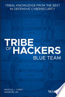 Book cover Tribe of Hackers Blue Team